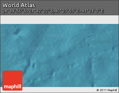 Satellite 3D Map of the Area around 27° 58' 39" S, 40° 52' 30" E
