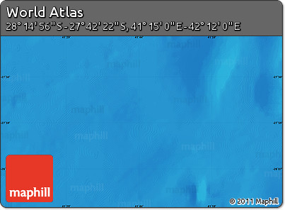Physical Map of the Area around 27° 58' 39" S, 41° 43' 30" E