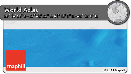 Physical Panoramic Map of the Area around 27° 58' 39" S, 41° 43' 30" E