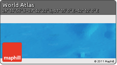 Physical Panoramic Map of the Area around 27° 58' 39" S, 41° 43' 30" E