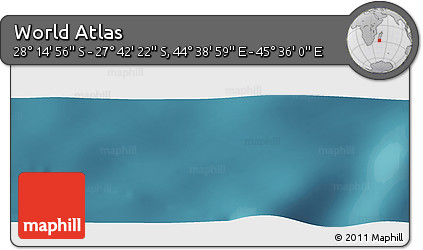 Satellite Panoramic Map of the Area around 27° 58' 39" S, 45° 7' 30" E