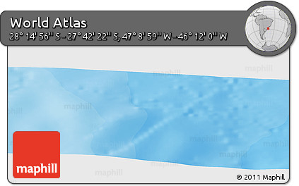 Political Panoramic Map of the Area around 27° 58' 39" S, 46° 40' 29" W