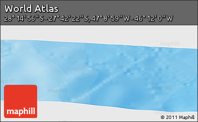 Political Panoramic Map of the Area around 27° 58' 39" S, 46° 40' 29" W