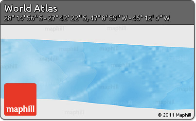Political Panoramic Map of the Area around 27° 58' 39" S, 46° 40' 29" W