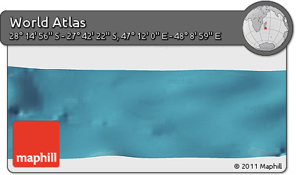 Satellite Panoramic Map of the Area around 27° 58' 39" S, 47° 40' 29" E