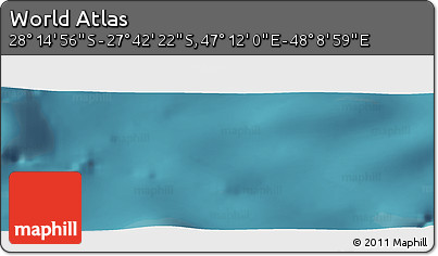 Satellite Panoramic Map of the Area around 27° 58' 39" S, 47° 40' 29" E