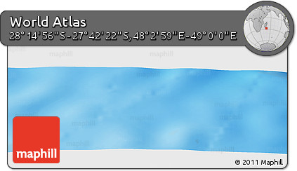 Physical Panoramic Map of the Area around 27° 58' 39" S, 48° 31' 29" E