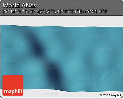 Satellite 3D Map of the Area around 27° 58' 39" S, 49° 22' 30" E