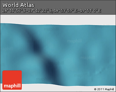 Satellite 3D Map of the Area around 27° 58' 39" S, 49° 22' 30" E