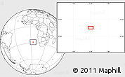 Blank Location Map of the area around 27° 58' 39" S, 4° 19' 30" E