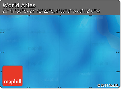 Physical Map of the Area around 27° 58' 39" S, 4° 10' 30" W