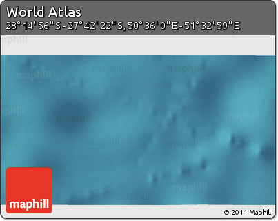Satellite 3D Map of the Area around 27° 58' 39" S, 51° 4' 30" E