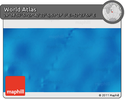 Physical 3D Map of the Area around 27° 58' 39" S, 51° 55' 29" E