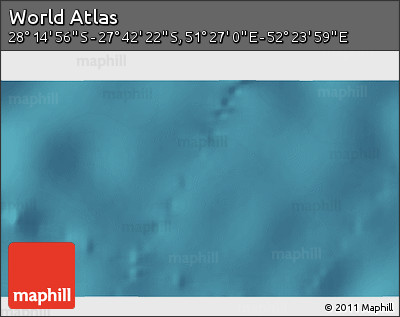 Satellite 3D Map of the Area around 27° 58' 39" S, 51° 55' 29" E