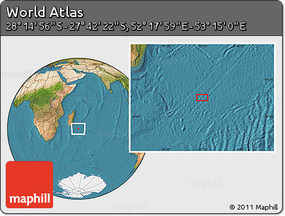 Satellite Location Map of the Area around 27° 58' 39" S, 52° 46' 29" E