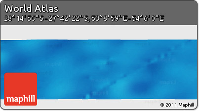 Physical Panoramic Map of the Area around 27° 58' 39" S, 53° 37' 30" E