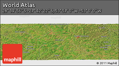 Satellite Panoramic Map of the Area around 27° 58' 39" S, 53° 28' 30" W