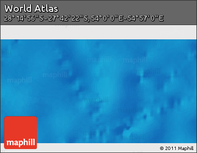 Physical 3D Map of the Area around 27° 58' 39" S, 54° 28' 30" E