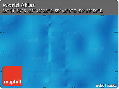 Physical Map of the Area around 27° 58' 39" S, 56° 10' 29" E