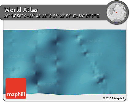 Satellite 3D Map of the Area around 27° 58' 39" S, 57° 52' 30" E