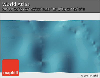 Satellite 3D Map of the Area around 27° 58' 39" S, 58° 43' 30" E