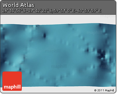 Satellite 3D Map of the Area around 27° 58' 39" S, 60° 25' 29" E