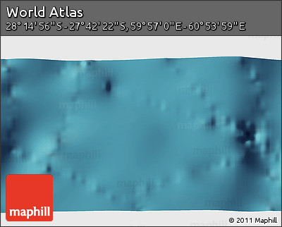Satellite 3D Map of the Area around 27° 58' 39" S, 60° 25' 29" E