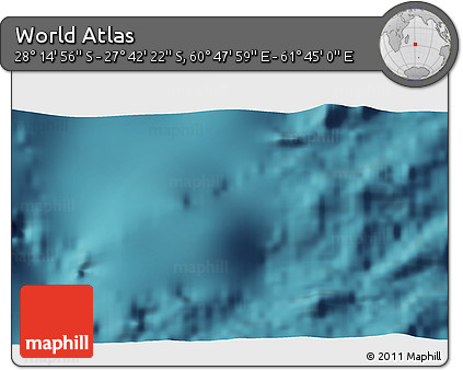 Satellite 3D Map of the Area around 27° 58' 39" S, 61° 16' 29" E