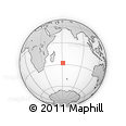 Outline Map of the Area around 27° 58' 39" S, 61° 16' 29" E, rectangular outline