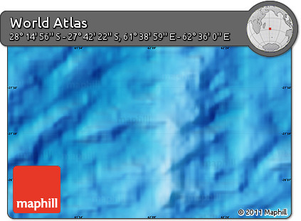 Physical Map of the Area around 27° 58' 39" S, 62° 7' 30" E