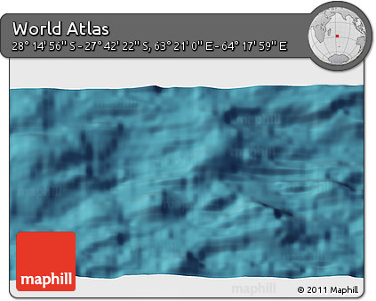 Satellite 3D Map of the Area around 27° 58' 39" S, 63° 49' 30" E