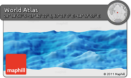 Physical Panoramic Map of the Area around 27° 58' 39" S, 63° 49' 30" E