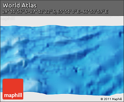 Physical 3D Map of the Area around 27° 58' 39" S, 66° 22' 30" E