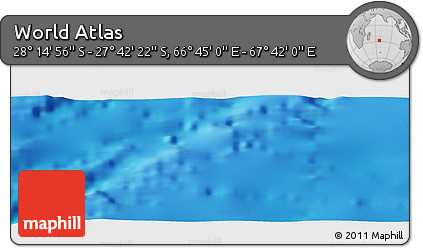Physical Panoramic Map of the Area around 27° 58' 39" S, 67° 13' 29" E