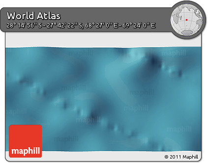 Satellite 3D Map of the Area around 27° 58' 39" S, 68° 55' 30" E