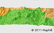 Political Panoramic Map of the area around 27° 58' 39" S, 68° 46' 30" W