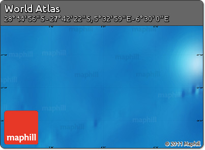 Physical Map of the Area around 27° 58' 39" S, 6° 1' 30" E