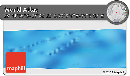 Physical Panoramic Map of the Area around 27° 58' 39" S, 70° 37' 30" E