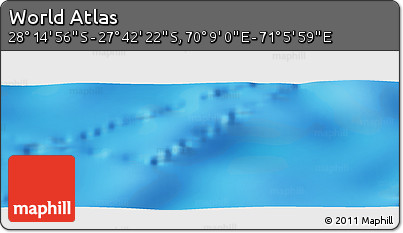 Physical Panoramic Map of the Area around 27° 58' 39" S, 70° 37' 30" E