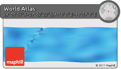 Physical Panoramic Map of the Area around 27° 58' 39" S, 71° 28' 29" E