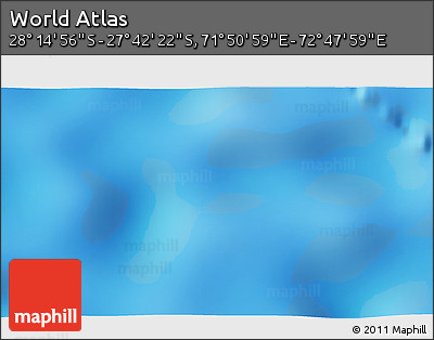Physical 3D Map of the Area around 27° 58' 39" S, 72° 19' 29" E