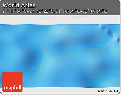 Physical 3D Map of the Area around 27° 58' 39" S, 72° 19' 29" E