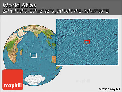 Satellite Location Map of the Area around 27° 58' 39" S, 72° 19' 29" E