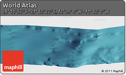 Satellite Panoramic Map of the Area around 27° 58' 39" S, 72° 10' 30" W