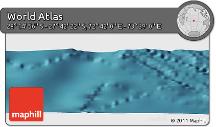 Satellite Panoramic Map of the Area around 27° 58' 39" S, 73° 10' 30" E