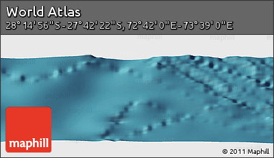 Satellite Panoramic Map of the Area around 27° 58' 39" S, 73° 10' 30" E