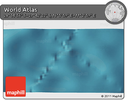 Satellite 3D Map of the Area around 27° 58' 39" S, 76° 34' 29" E