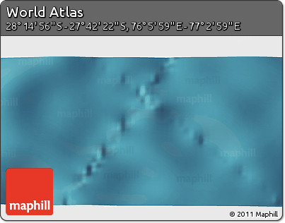 Satellite 3D Map of the Area around 27° 58' 39" S, 76° 34' 29" E
