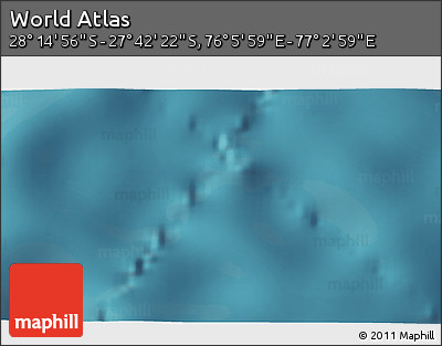 Satellite 3D Map of the Area around 27° 58' 39" S, 76° 34' 29" E