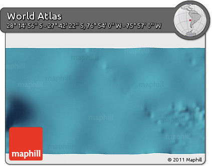 Satellite 3D Map of the Area around 27° 58' 39" S, 76° 25' 30" W